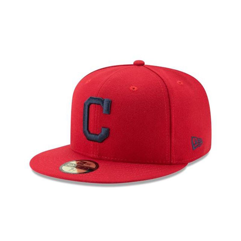 MLB Cleveland Indians Authentic Collection 59Fifty Fitted (WUY5243) - Red New Era Caps